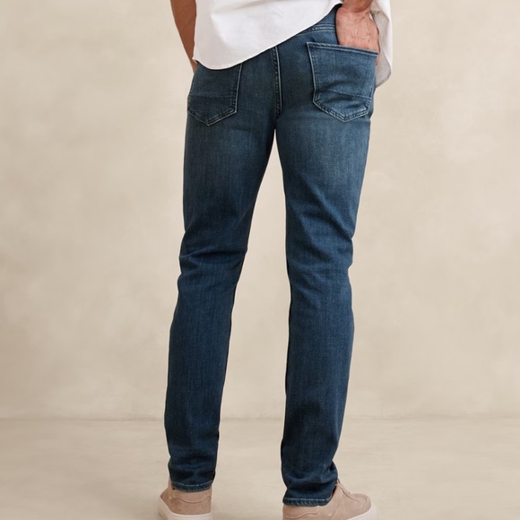 Men’s Banana Republic Slim Fit Medium Wash Traveler Jeans sz 32”x34” - Picture 2 of 10